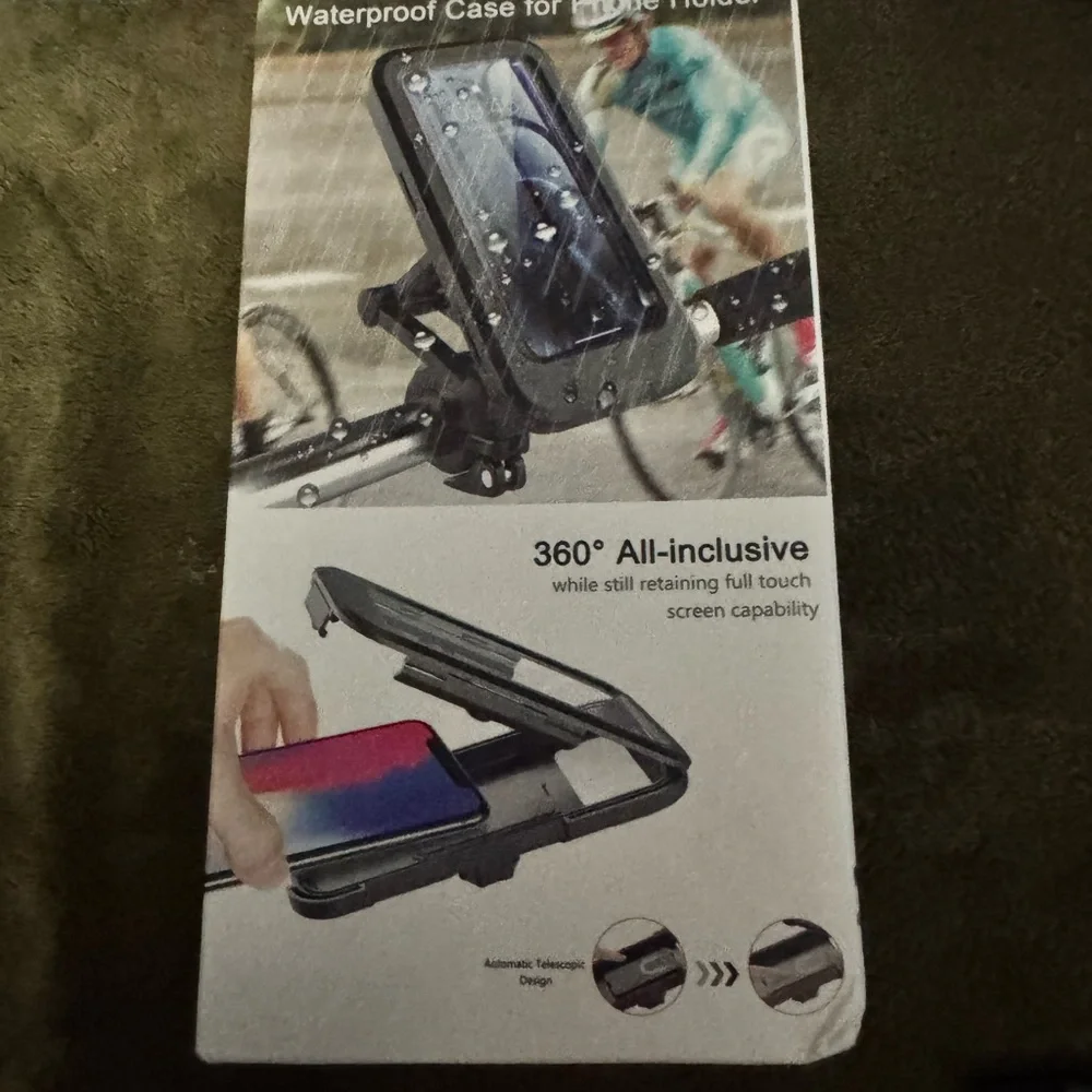 Adjustable Black Phone Mount for Bicycles